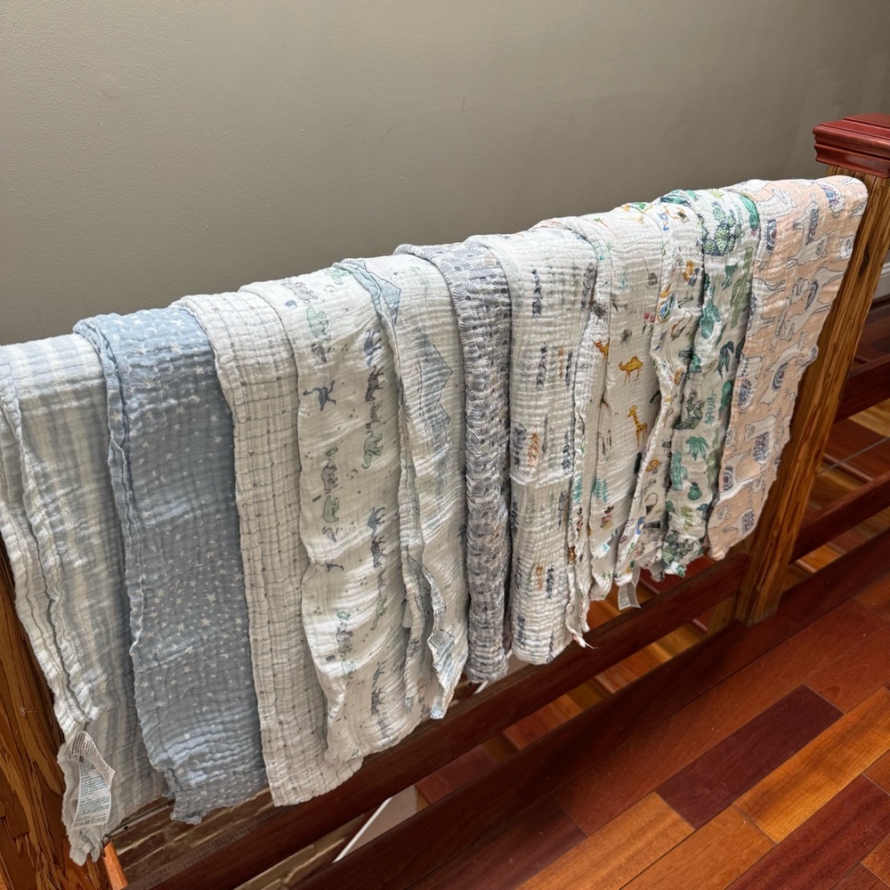 💫 aden + anais Muslin Swaddle Blankets - Huge Lot of 12